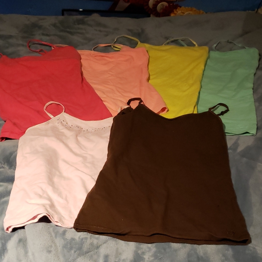 6 spaghetti strap tank tops